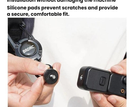 For DJI Osmo Action 6 / Pocket 3 / 4 BRDRC Action Camera Telescopic Backpack Carabiner