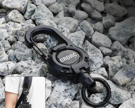 For DJI Osmo Action 6 / Pocket 3 / 4 BRDRC Action Camera Telescopic Backpack Carabiner
