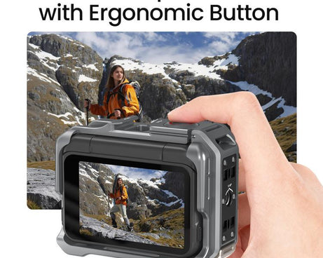 For Insta360 Ace Pro 2 / Ace Pro AMagisn Metal Camera Cage 2.0 With Quick-Switch Vertical/Horizontal Shooting, Cold Shoe Mount