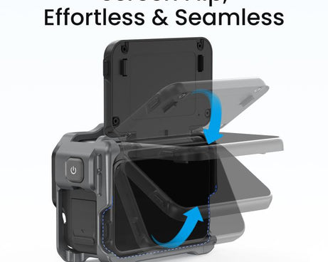 For Insta360 Ace Pro 2 / Ace Pro AMagisn Metal Camera Cage 2.0 With Quick-Switch Vertical/Horizontal Shooting, Cold Shoe Mount