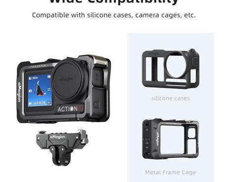 aMagisn 360-Degree Rotatable Magnetic Quick Release Mount For DJI Osmo 360/Action 5 Pro/4/3, For DJI Osmo 360/Action 5 Pro/4/3