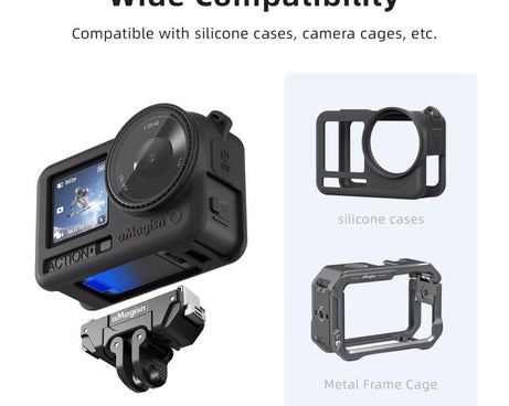 aMagisn 360-Degree Rotatable Magnetic Quick Release Mount For DJI Osmo Action 6/Nano, For DJI Osmo Action 6/Nano