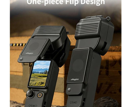 For DJI Osmo Pocket 4 aMagisn Gimbal Protector Case Protective Cover with One-Piece Flip Design Integrated 3D Joystick Guard