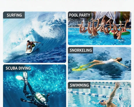For DJI Osmo Pocket 4 Waterproof Case 60M/196ft Diving Housing Shell with 540-degree Panoramic View Underwater Accessories for Surfing Snorkeling