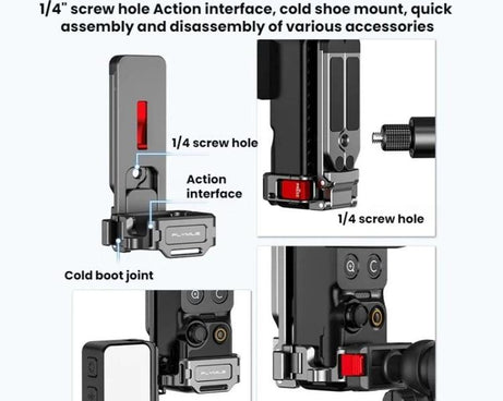 For DJI Osmo Pocket 4/3  Flymile Multi-functional Magnetic Frame Base