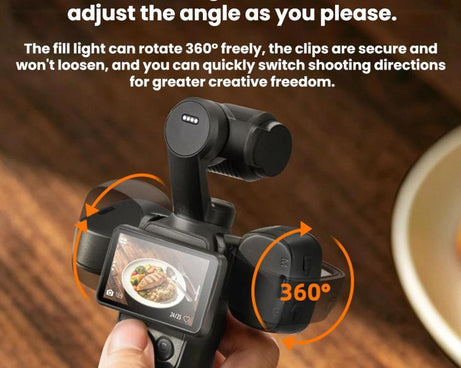 For DJI Osmo Pocket 4 / 3 Flymile Cameras Magnetic Fill Light For