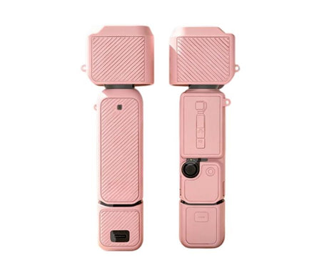 For DJI Osmo Pocket 4 Silicone Case 4-in-1 Full Body Protective Cover Kit Anti-Scratch Shockproof Skin Sleeve with Lanyard