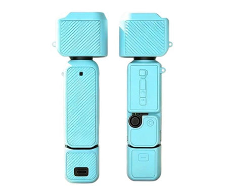 For DJI Osmo Pocket 4 Silicone Case 4-in-1 Full Body Protective Cover Kit Anti-Scratch Shockproof Skin Sleeve with Lanyard