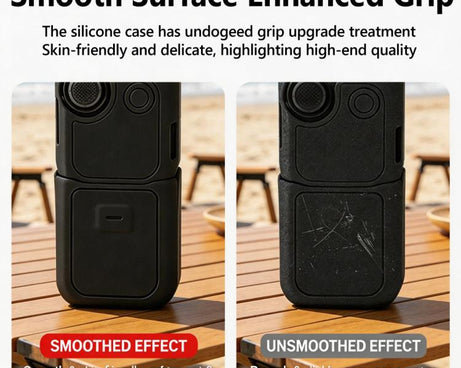 For DJI Osmo Pocket 4 Silicone Case 4-in-1 Full Body Protective Cover Kit Anti-Scratch Shockproof Skin Sleeve with Lanyard