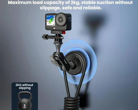 For DJI Osmo Pocket 4 / 3 Flymile Automotive Camera Electric Vacuum Cup Mount, FLY075, ZZ10760