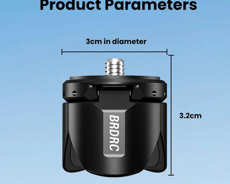 For DJI Osmo Pocket 4 / 3 / Insta360 X5 BRDRC Tripod Magnetic Mount