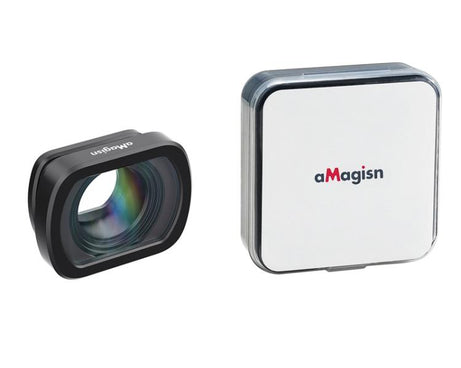 For DJI Osmo Pocket 4/3 Magnetic Optical Glass Lens Filter with Aluminum Alloy Frame, aMagisn Macro Lens 10X, aMagisn Wide Angle Lens 0.72X