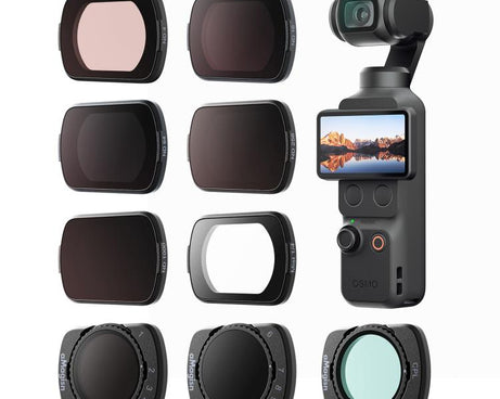For DJI Osmo Pocket 4 / 3 aMagisn Magnetic Lens Filter, Adjustable CPL, VND  1-5 Stop, VND 6-10 Stop, Black Mist 1/4, ND4/16/64/256, ND1000