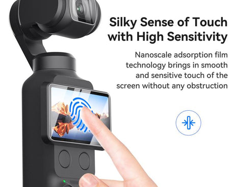 For DJI Osmo Pocket 4/3 aMagisn Screen Protector 9H Tempered Glass Lens & Screen Protective Film, 1+1 Pack, 2+2 Pack