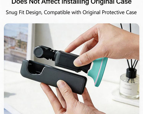 For DJI Osmo Pocket 4/3 Silicone Anti-Slip Base Desktop Support Stand Holder Includes Reusable Nano Adhesive for Car Dashboard
