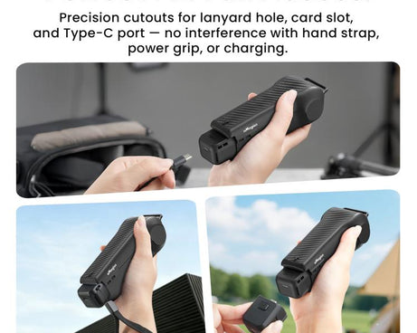For DJI Osmo Pocket 4 aMagisn One-Piece Flip Protective Case Impact-Resistant ABS Hard Cover with Built-in Magnetic Filter Storage