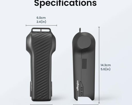 For DJI Osmo Pocket 4 aMagisn One-Piece Flip Protective Case Impact-Resistant ABS Hard Cover with Built-in Magnetic Filter Storage