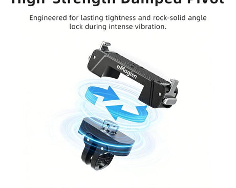For Insta360 GO Ultra AMagisn 360-Degree Rotatable Metal Magnetic Quick-Release Mount With 1/4-Inch Thread And 2-Prong Base, For Insta360 GO Ultra