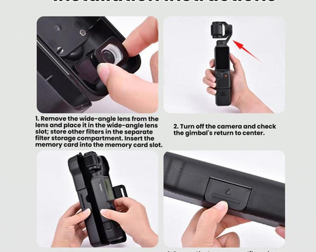For DJI Osmo Pocket 4 / 3 BRDRC Display Gimbal Lens Cover Protective Case