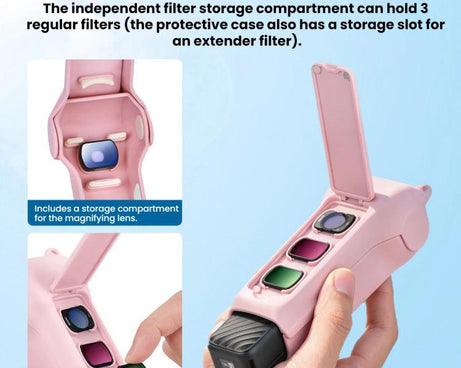 DJI Osmo Pocket 4 / 3 BRDRC Lens Screen Filter Storage Protective Case