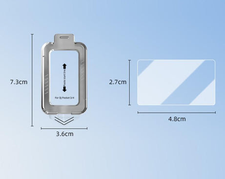 For DJI Osmo Pocket 4 / 3 BRDRC AR Tempered Glass Screen Protector Applicator
