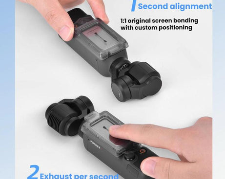 For DJI Osmo Pocket 4 / 3 BRDRC AR Tempered Glass Screen Protector Applicator