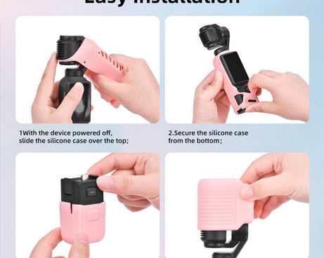 For DJI Osmo Pocket 4 BRDRC Display Sunshade Protective Silicone Case