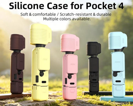 For DJI Osmo Pocket 4 BRDRC Display Sunshade Protective Silicone Case