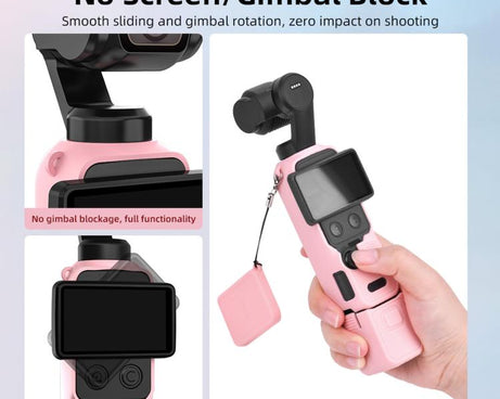 For DJI Osmo Pocket 4 BRDRC Display Sunshade Protective Silicone Case