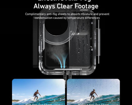 TELESIN 60m Waterproof Case for DJI Osmo Nano IPX8 Under-Water Dive Housing Anti-Fog Action Camera Protection Cover