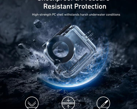 TELESIN 60m Waterproof Case for DJI Osmo Nano IPX8 Under-Water Dive Housing Anti-Fog Action Camera Protection Cover