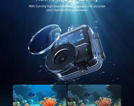 TELESIN 60m Waterproof Case for DJI Osmo Nano IPX8 Under-Water Dive Housing Anti-Fog Action Camera Protection Cover