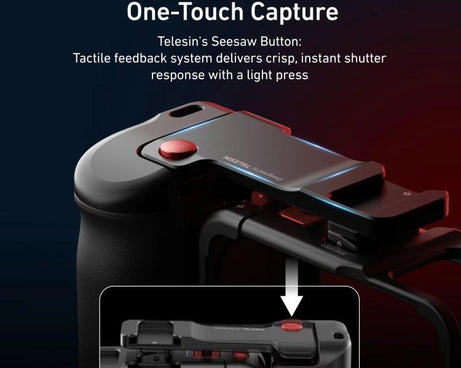 TELESIN StreetGrip Kit For DJI Osmo Action 5 Pro/4/3 Aluminum Alloy Camera Cage Hand Grip Rig, For DJI Osmo Action 5 Pro/4/3