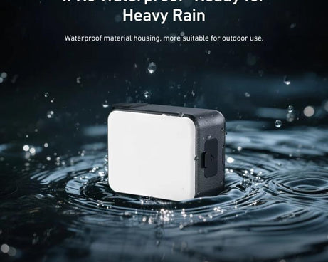 For DJI Action 5 Pro/4/3 TELESIN Quick-Release Mini Vlog Fill Light, IPX5 Waterproof Magnetic LED Video Light With 3 Color Temps, For DJI Action 5 Pro/4/3