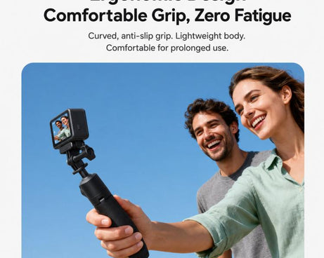 TELESIN Mini Selfie Stick Tripod 3.0 for Action Camera 18-46cm Extendable Aluminum Pole with 360-degree Ball Head, S1-MNP-16