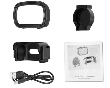 For DJI Pocket 4 BRDRC Portable Handheld Magnetic Selfie Light