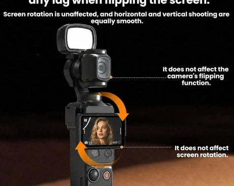 For DJI Pocket 4 BRDRC Portable Handheld Magnetic Selfie Light