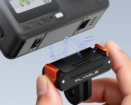 For DJI Osmo Action 6 / 5 Pro / 4 / 3 FLYMILE Magnetic Quick-Release Base