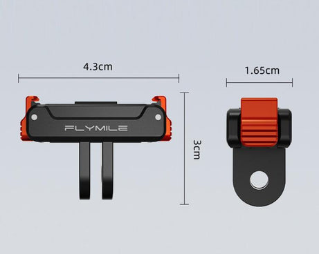 For DJI Osmo Action 6 / 5 Pro / 4 / 3 FLYMILE Magnetic Quick-Release Base