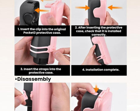 For DJI Osmo Pocket 3 BRDRC Filter Storage Flip Case With Magnetic Clasp