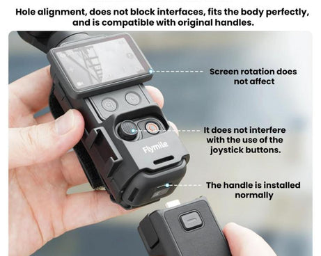 For DJI Pocket 4 / 3 Flymile Multi-Functional Handheld Extender Frame With Strap Mount