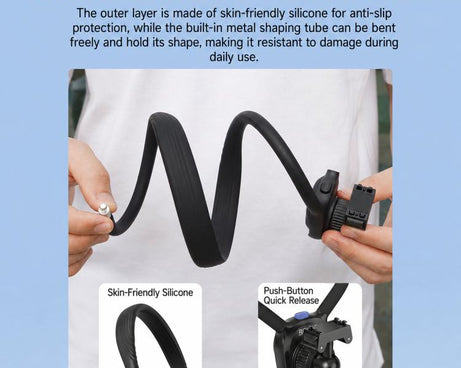 BRDRC POV Perspective Shot Quick-Release Neck Brace, For Insta360  Ace Pro 1 / 2, For Gopro