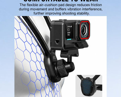 BRDRC POV Perspective Shot Quick-Release Neck Brace, For Insta360  Ace Pro 1 / 2, For Gopro