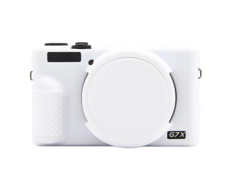 For Canon PowerShot G7 X Mark III Silicone Protective Case With Lens Cover