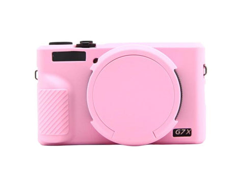 For Canon PowerShot G7 X Mark III Silicone Protective Case With Lens Cover