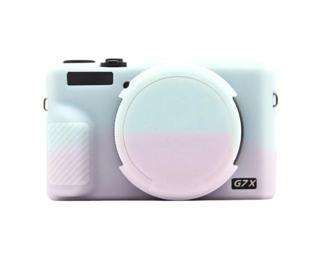 For Canon PowerShot G7 X Mark III Silicone Protective Case With Lens Cover
