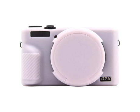 For Canon PowerShot G7 X Mark III Silicone Protective Case With Lens Cover
