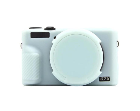 For Canon PowerShot G7 X Mark III Silicone Protective Case With Lens Cover