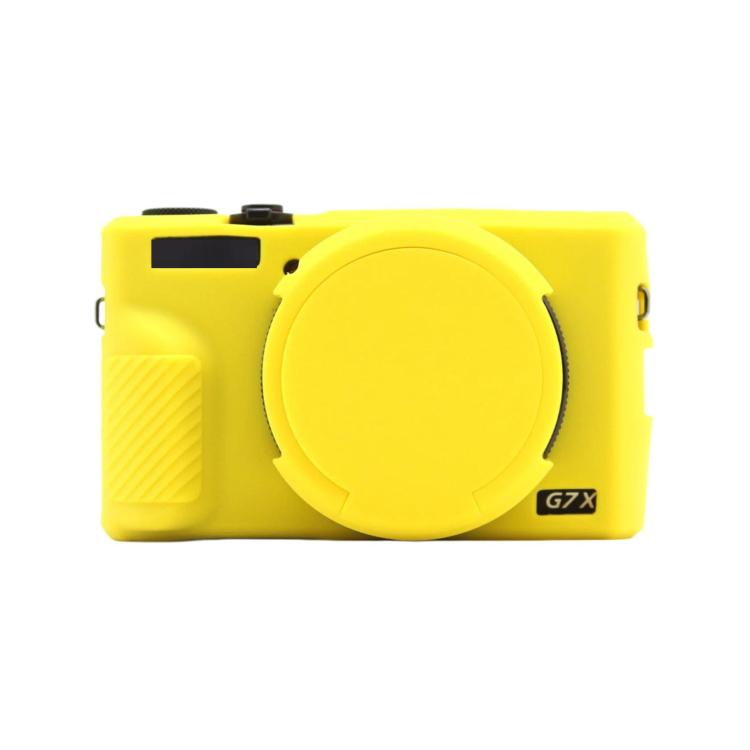 For Canon PowerShot G7 X Mark III Silicone Protective Case With Lens Cover