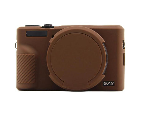 For Canon PowerShot G7 X Mark III Silicone Protective Case With Lens Cover